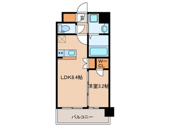 間取図 ｴｽﾘｰﾄﾞﾚｼﾞﾃﾞﾝｽ都島NORTH