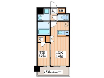 間取図 ｴｽﾘｰﾄﾞﾚｼﾞﾃﾞﾝｽ都島NORTH
