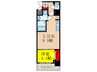 S-RESIDENCE江坂Eminence 1LDKの間取り