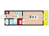 グリーンヒル東館 1Kの間取り