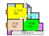 サントピア豊中 2LDKの間取り