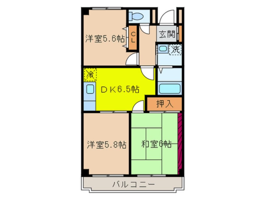 間取図 パ－クアベニュ－中井