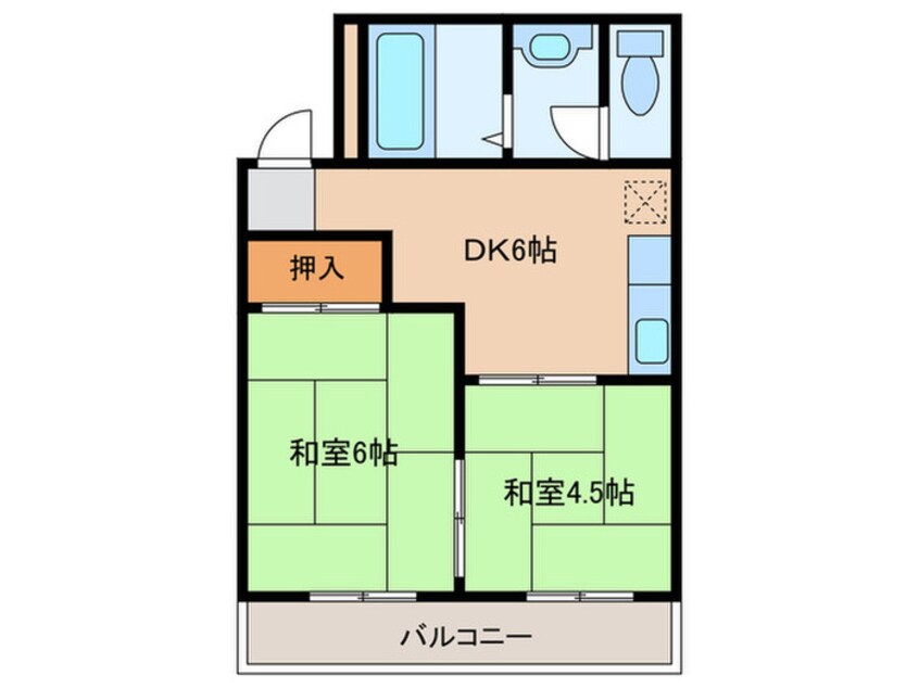 間取図 エメラルド立花パートⅡ