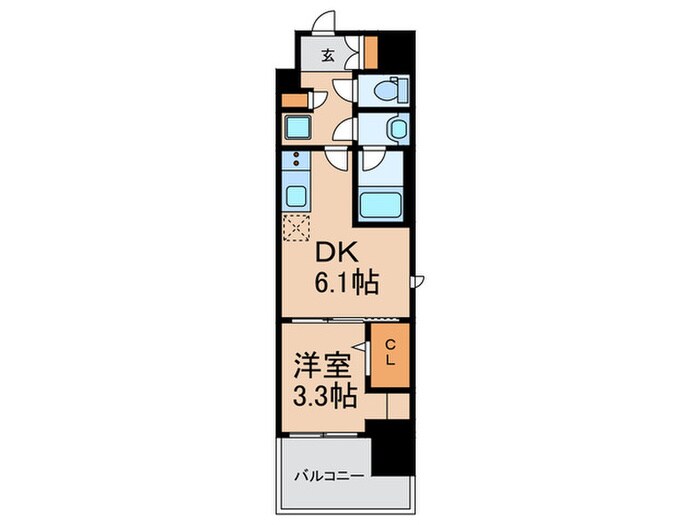 間取り図 ドゥーエ天満橋