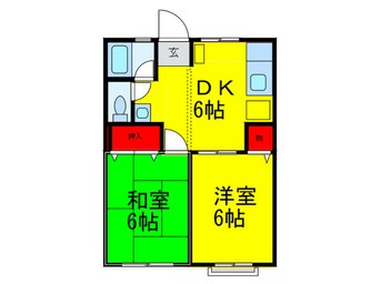 間取図 コーポ新堀