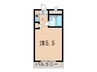 ビレッジⅠ 1Kの間取り