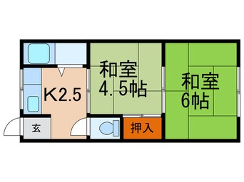 間取図 一里山アパート