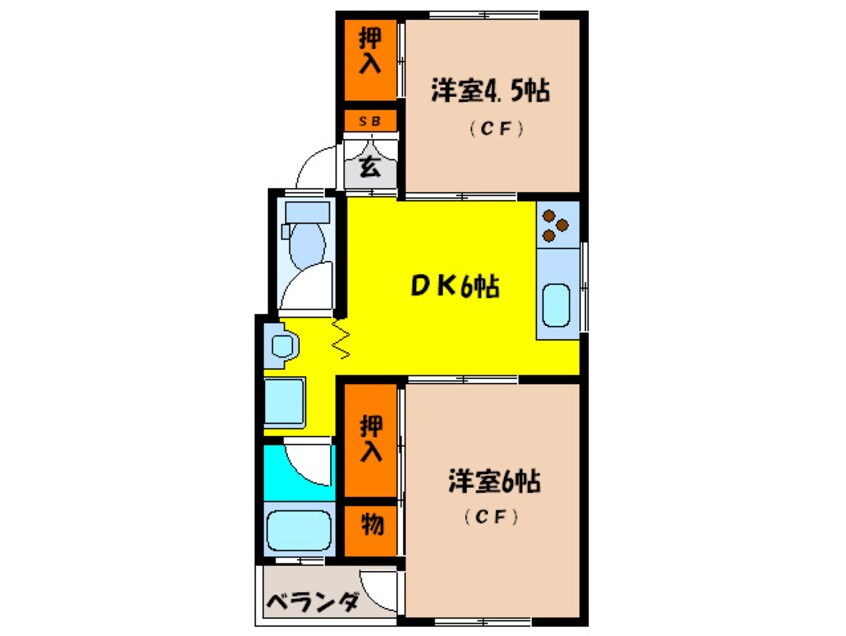 間取図 桜荘マンション