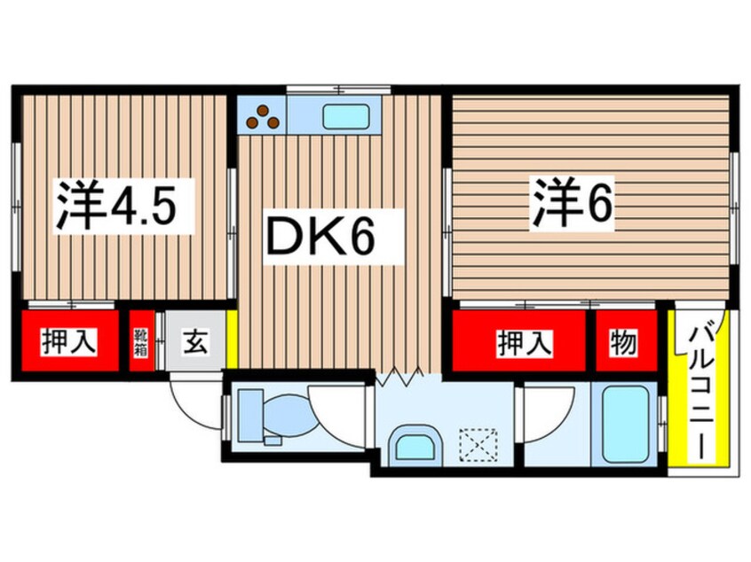 間取図 桜荘マンション