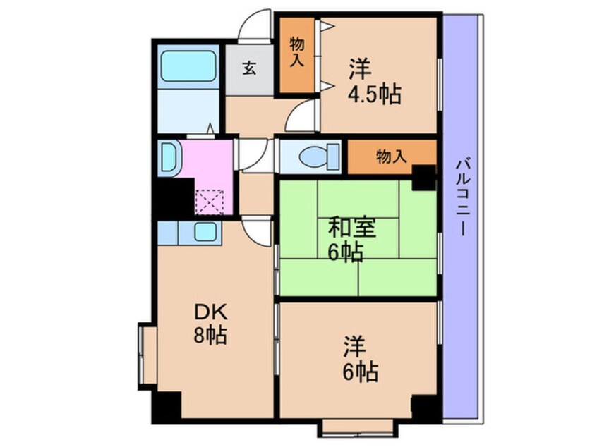 間取図 レジデンス・ウエストナイン