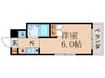 パルティ－ル御陵 1Kの間取り