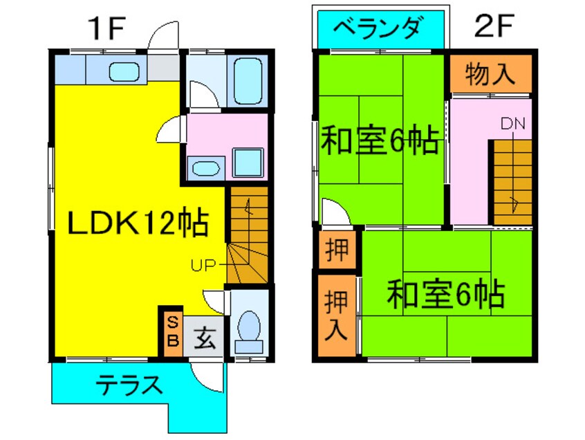 間取図 山崎テラスハウス