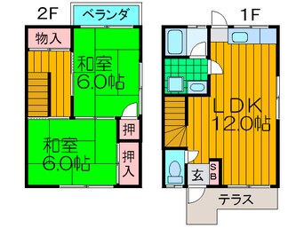 間取図 山崎テラスハウス