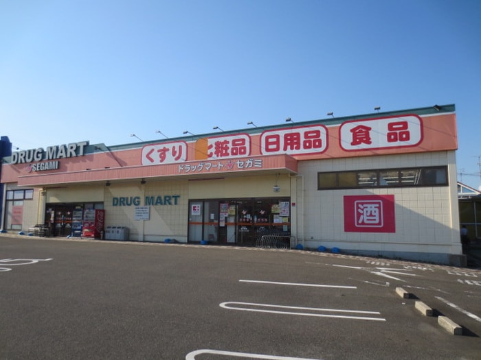 セガミドラッグ(ドラッグストア)まで1390m 山崎テラスハウス