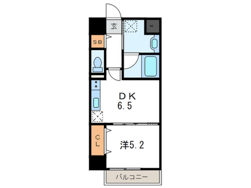 間取図 フォレ・リビエール磯辺通