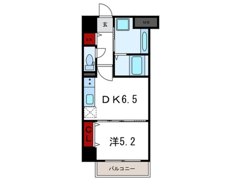 間取図 フォレ・リビエール磯辺通