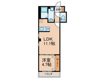 間取図 レジデンスコート北田辺