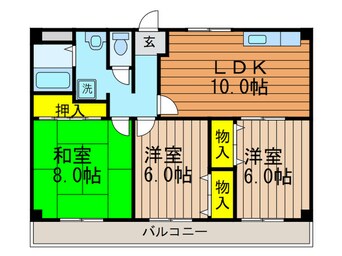 間取図 ハーモニーヒルズ藤阪