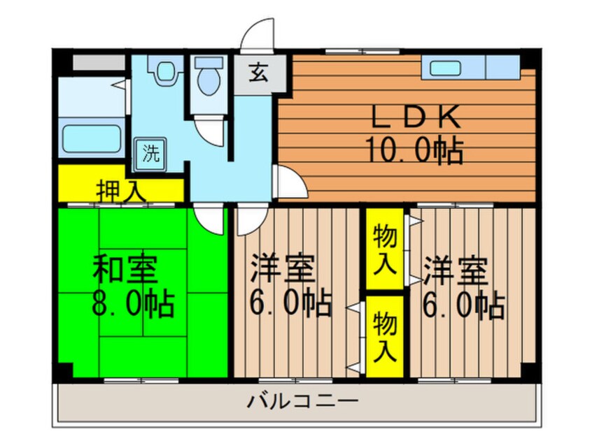 間取図 ハーモニーヒルズ藤阪