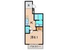 フジパレス新伊丹イースト 1Kの間取り