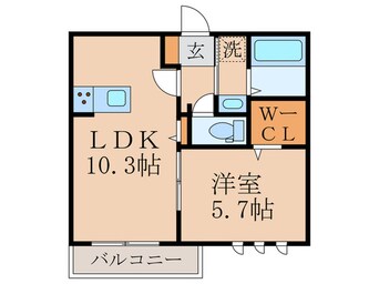 間取図 グラシア内畑