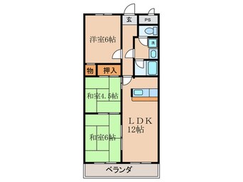 間取図 ラポ－ト長谷川