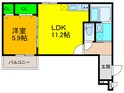 カーサ綾園の間取図