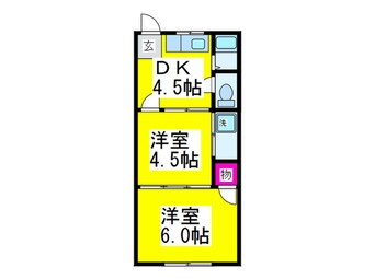 間取図 ハイツ朝代東２丁目