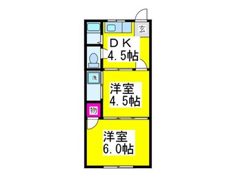 間取図 ハイツ朝代東２丁目