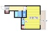 ウェルネス上本町 1Rの間取り