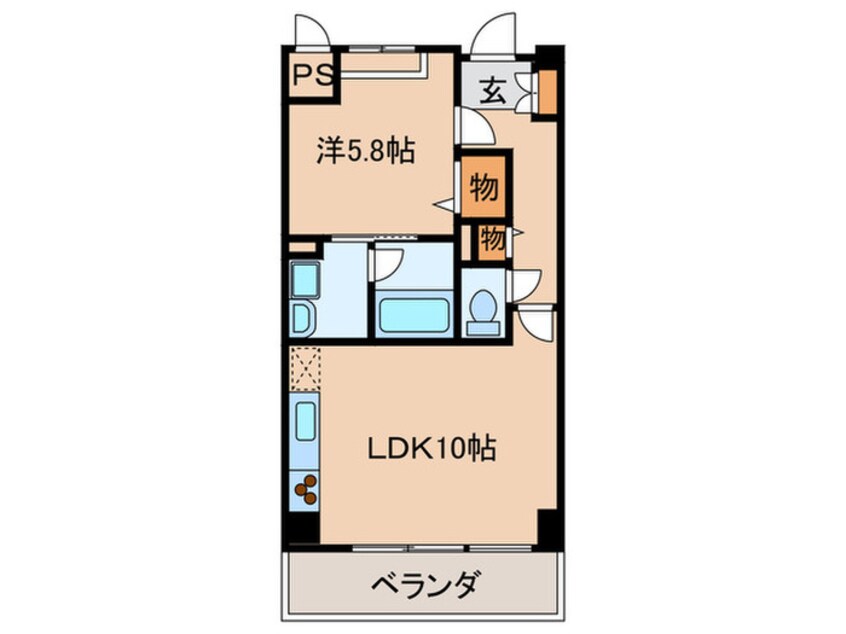 間取図 アウロ－ラ武庫之荘