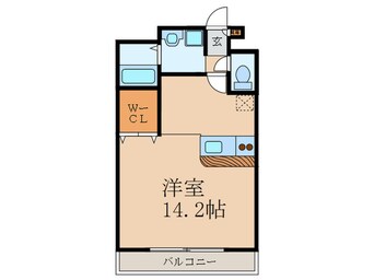 間取図 アンプル－ルフェ－ル江坂