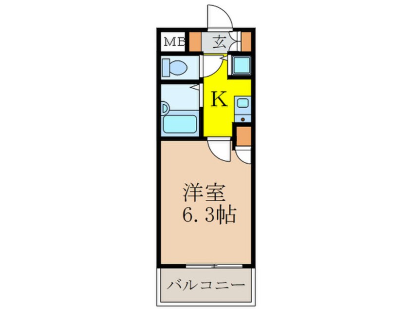 間取図 リーガル新大阪Ⅲ(403)