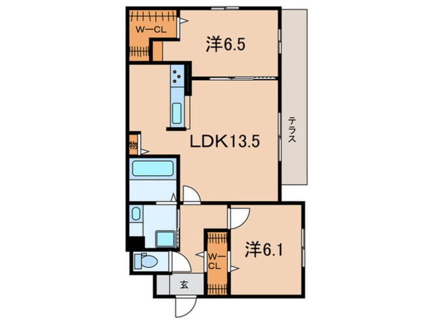 間取図 ヴィラ・モーヴ