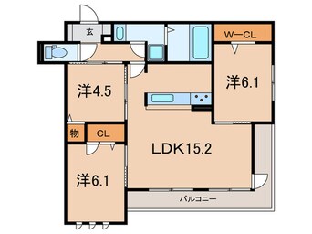 間取図 ヴィラ・モーヴ