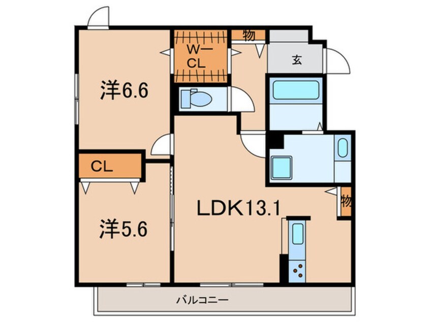 間取図 ヴィラ・モーヴ