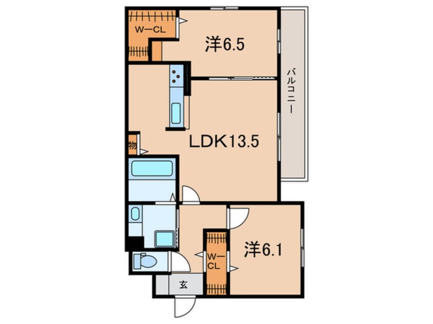 間取図 ヴィラ・モーヴ