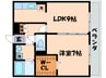 セジュ－ルイマチ 1LDKの間取り