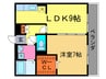 セジュ－ルイマチ 1LDKの間取り