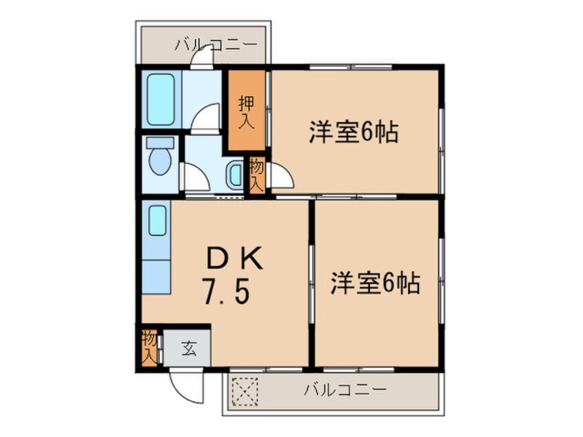 間取図 メゾン・ド・レグルス