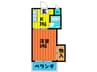 マンション幹 1Kの間取り