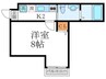 ア－クリ－ド京都千本 1Kの間取り