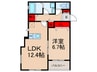 サンコート徳庵 1LDKの間取り