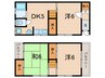 宝塚市亀井町テラスハウス 3DKの間取り