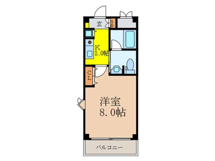 間取図 ハイムタケダＴ－１０