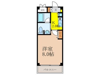 間取図 ハイムタケダＴ－１０
