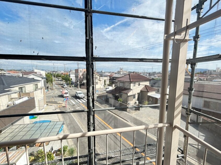 室内からの展望 コ－ポ北村