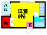 メサ太子橋 1Rの間取り