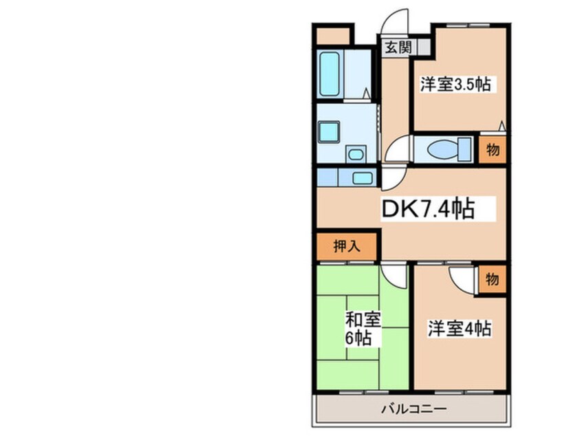 間取図 ファミ－ル永田