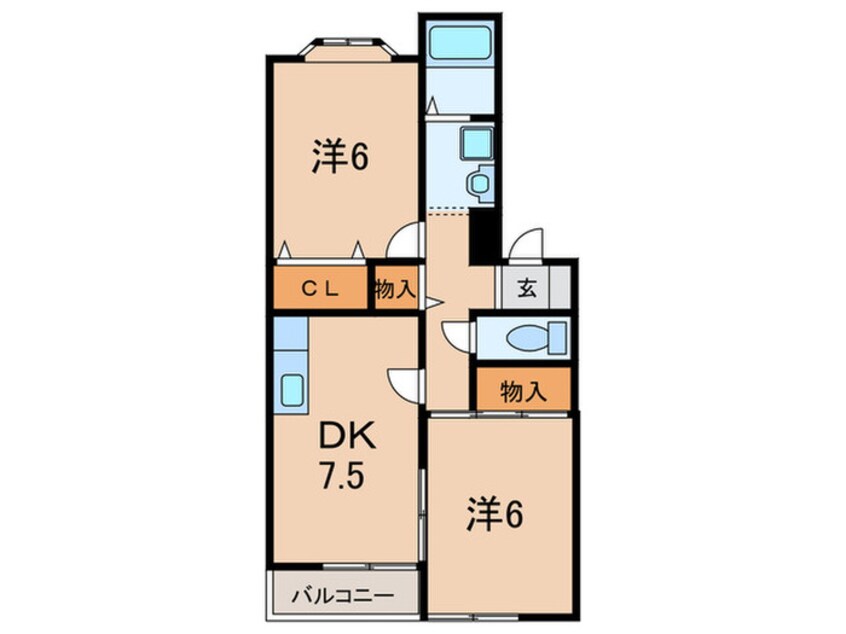 間取図 エクレールⅡ